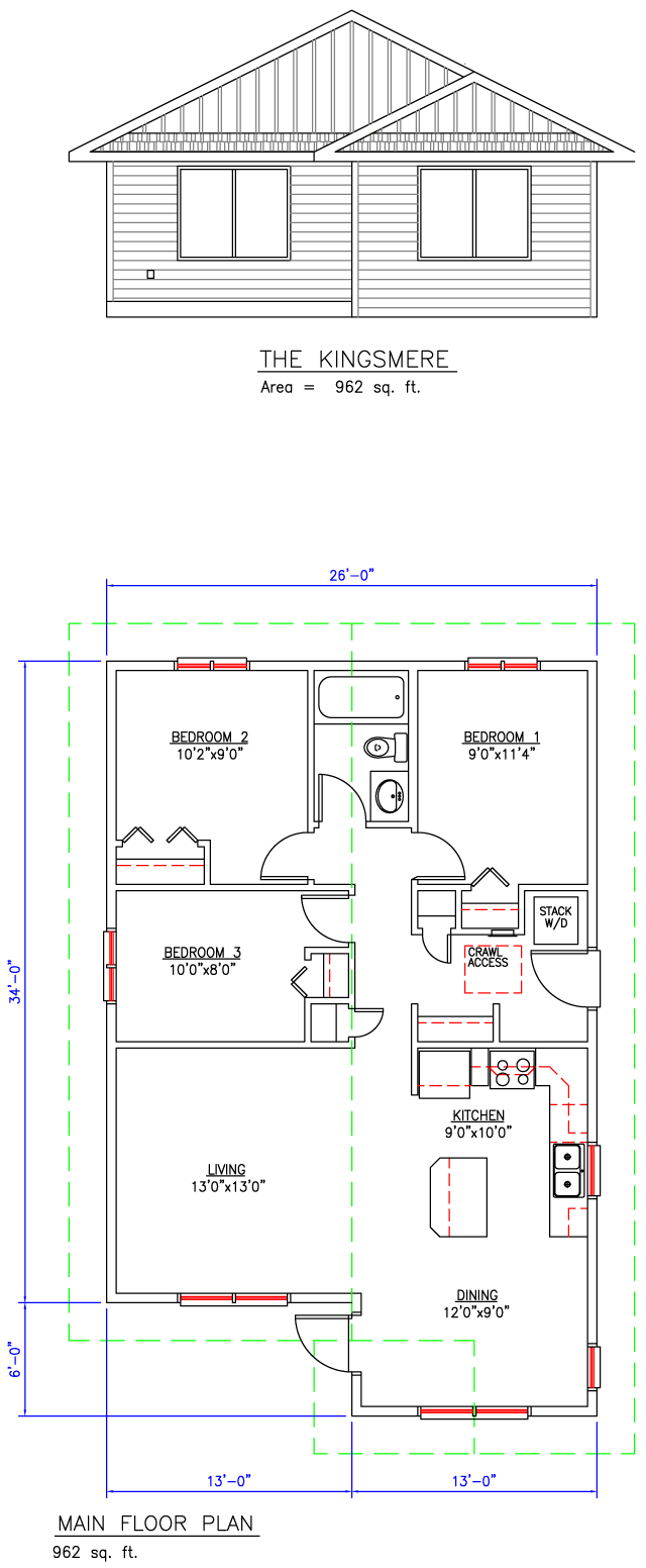 KINGSMERE PRE-DESIGN Floor Plan