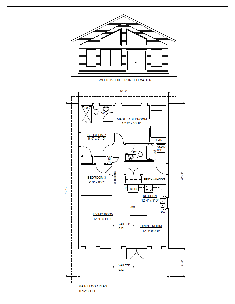 SMOOTHSTONE PRE-DESIGN $199,400 Floor Plan